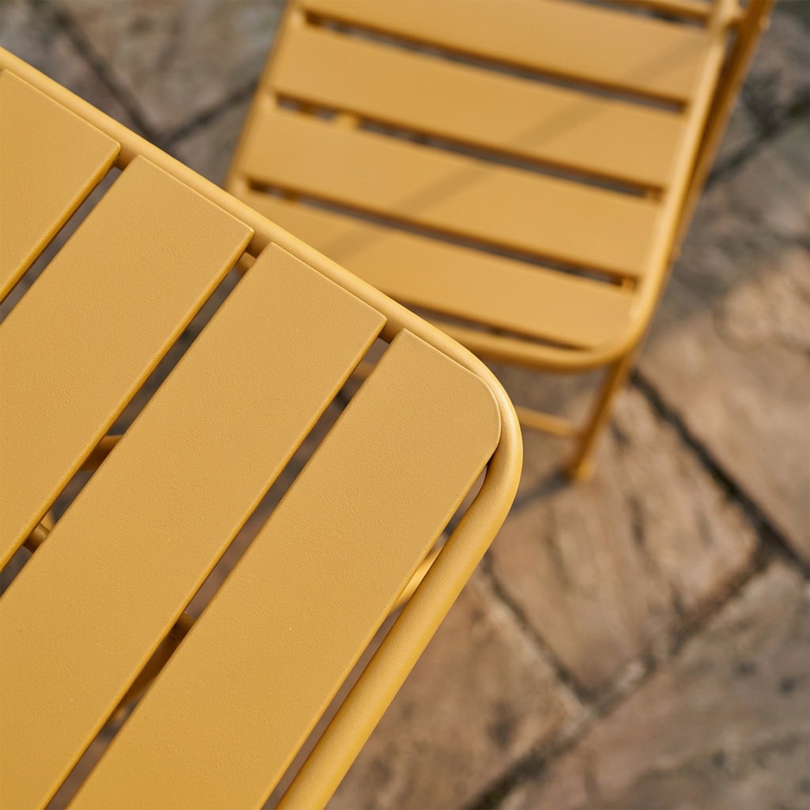 Colourways Vibrant Folding Patio Or Balcony Set | Yellow