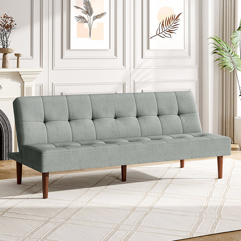 Contemporary Convertible Sofa Bed | Grey