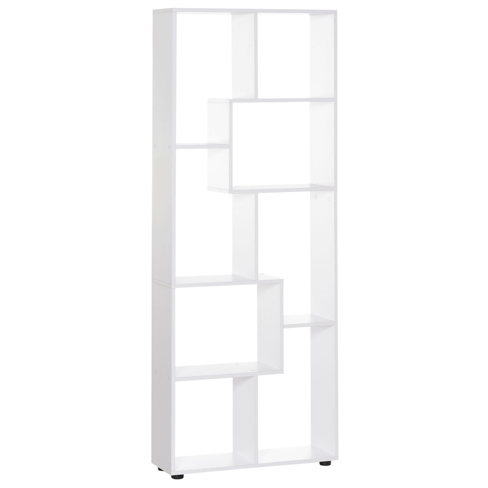 Multipurpose 8 Grid Bookshelf Decorative Shelf | One Size | White