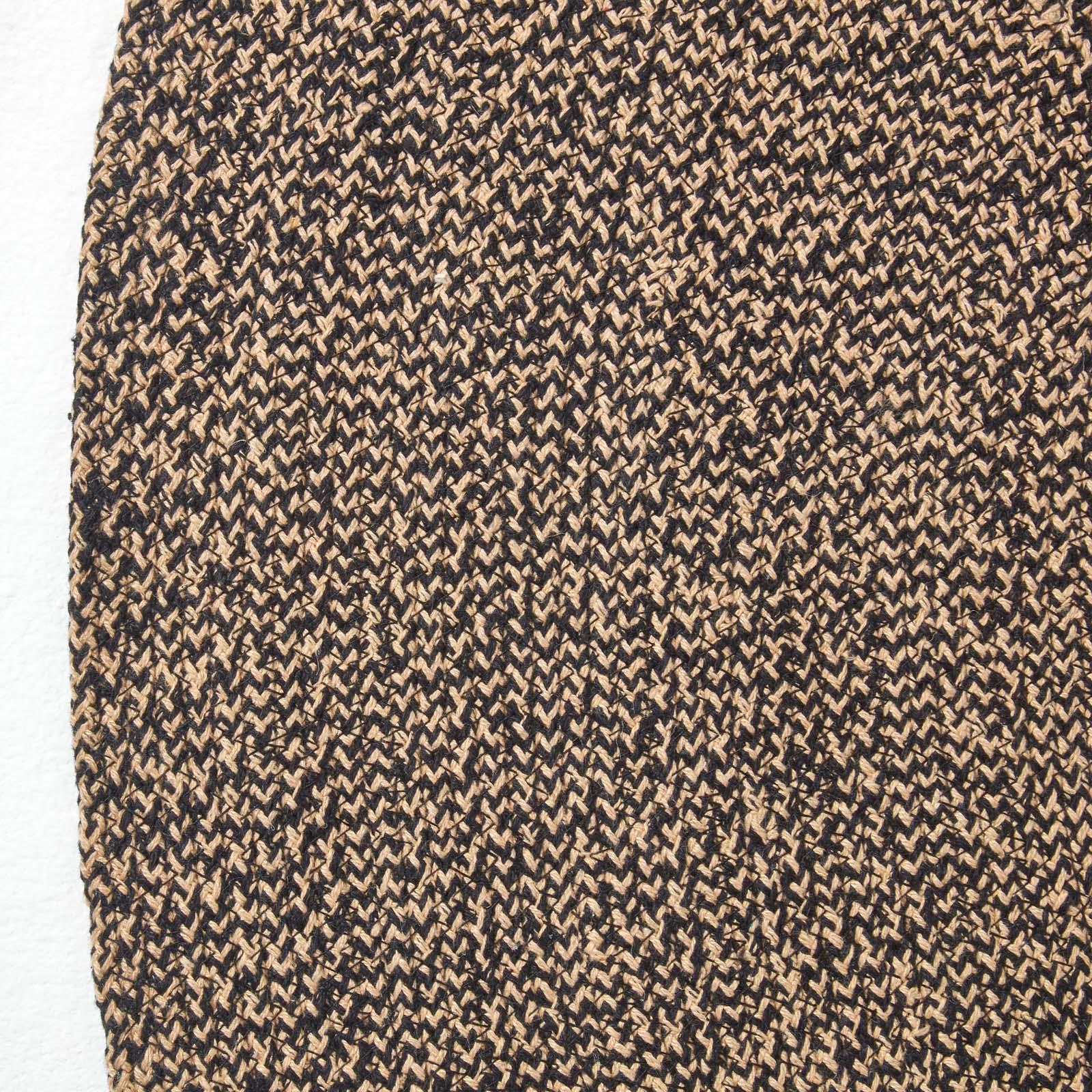 Handmade Woven Braided Rug | 120cm | Linen