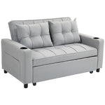 2 Seater Pull Out Sofa Bed With Pockets For Living Room | One Size