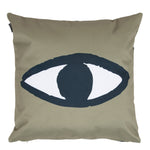 Indoor Outdoor Cushion Green Eyes Water Resistant Cushions