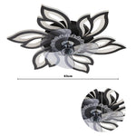 Pointed Petal Ceiling Fan Light 65cm Led With 3-color Dimming, Reversible Silent Dc Motor, 6-speed, Sleep Timer, 2.4g App & Remote Control | Black