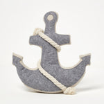 HOMESCAPES Weighted Anchor Fabric Doorstop