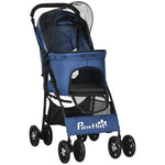 Pet Stroller Dog Pram Pushchair Cat Travel Carriage Universal Wheels | Blue