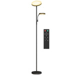 HOMCOM Floor Lamp For Living Room, Standing Lamp With 4 Scene Modes, Black