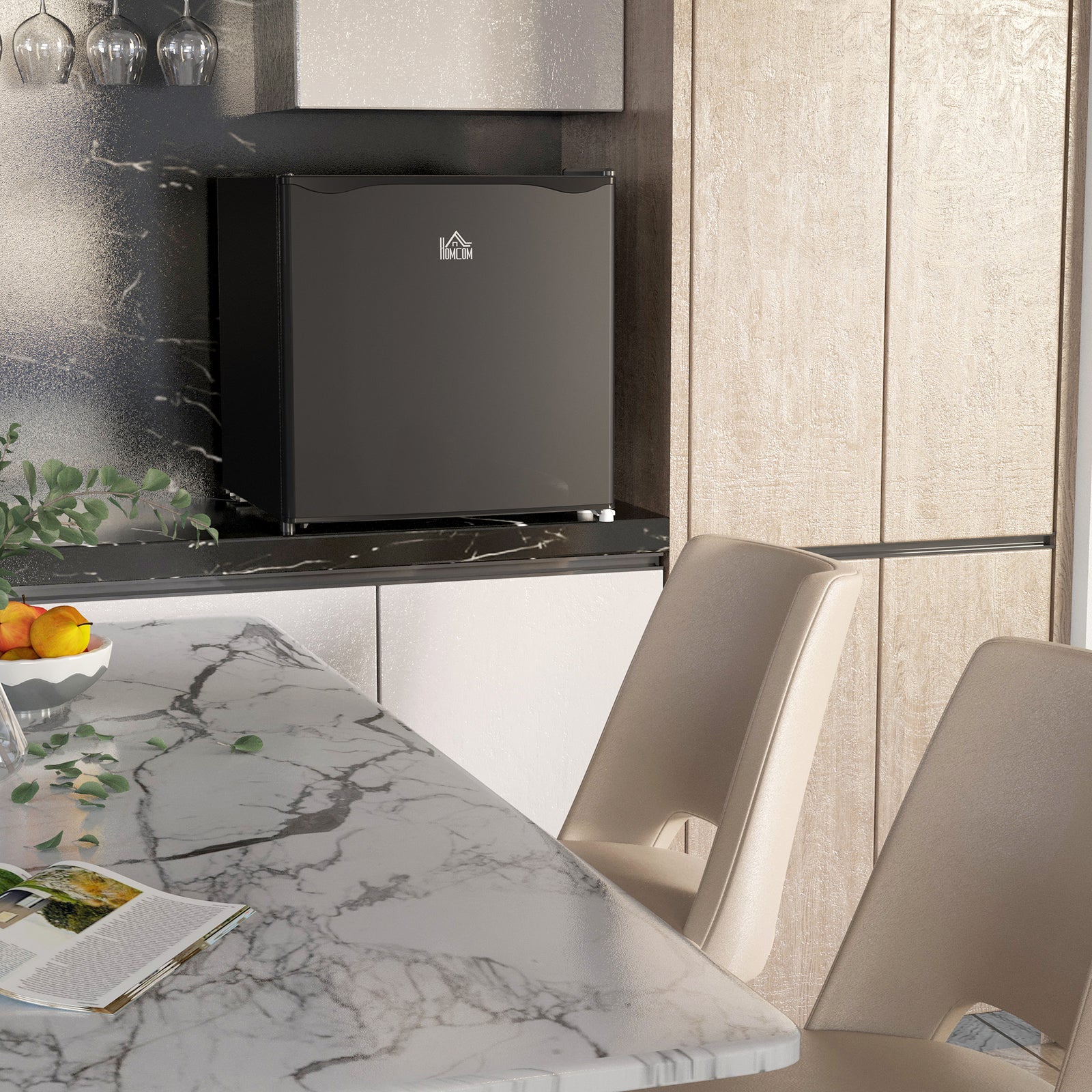 46l Counter Top Fridge With Chiller Box Mini Fridge | One Size | Black