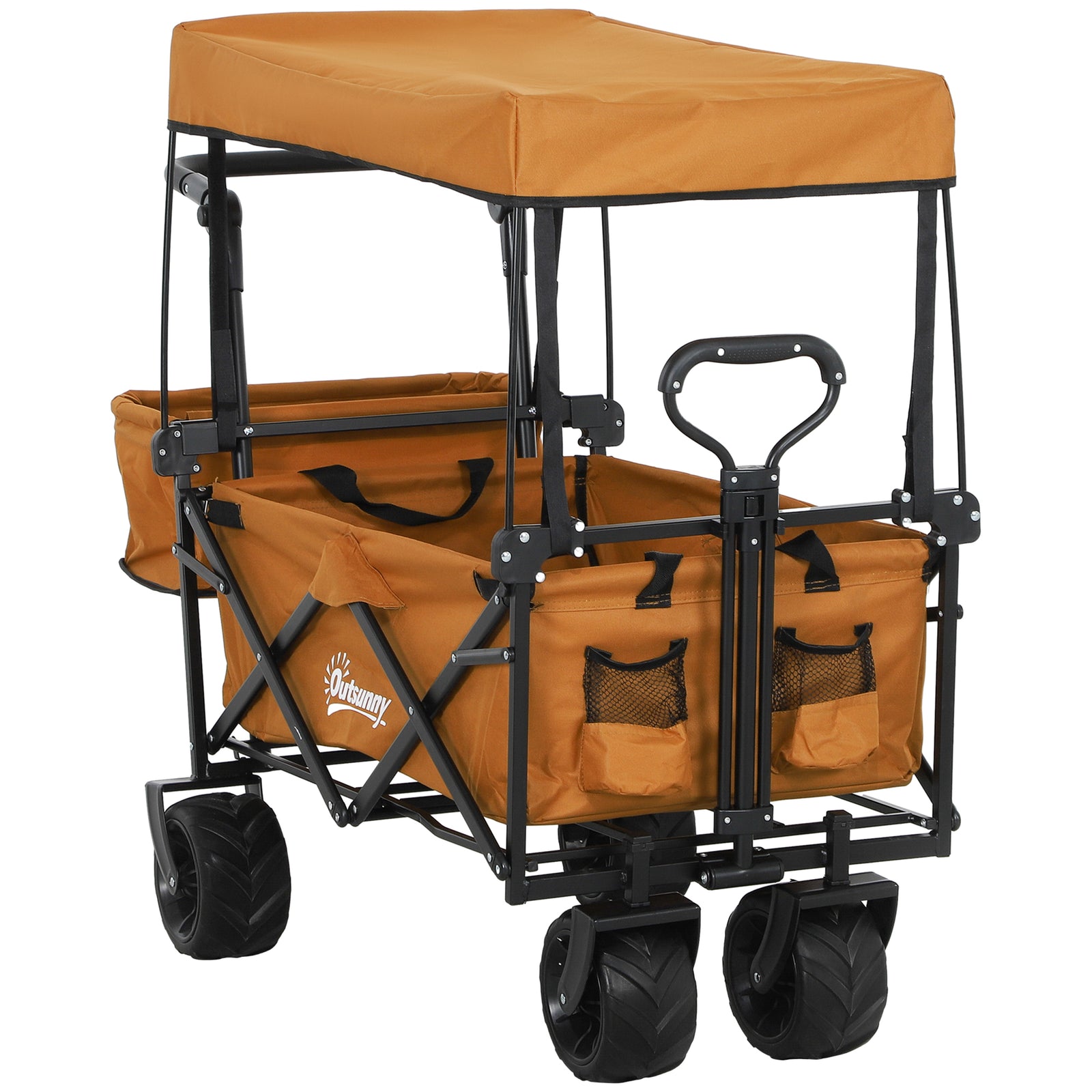 120l Festival Trolley, Removable Canopy, Orange