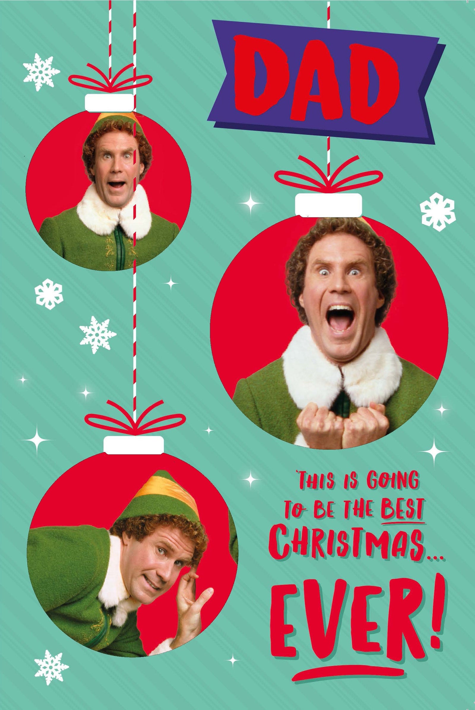 Elf Dad Christmas Card Official Product