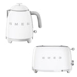 Klf05 & Tsf01 Retro Mini Kettle & 2 Slice Toaster Set | White