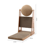 L-shaped Cat Scratcher With Cat Scratching Ball | Large