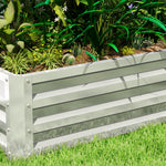 Raised Garden Bed Steel Planter Box | 216l | Silver