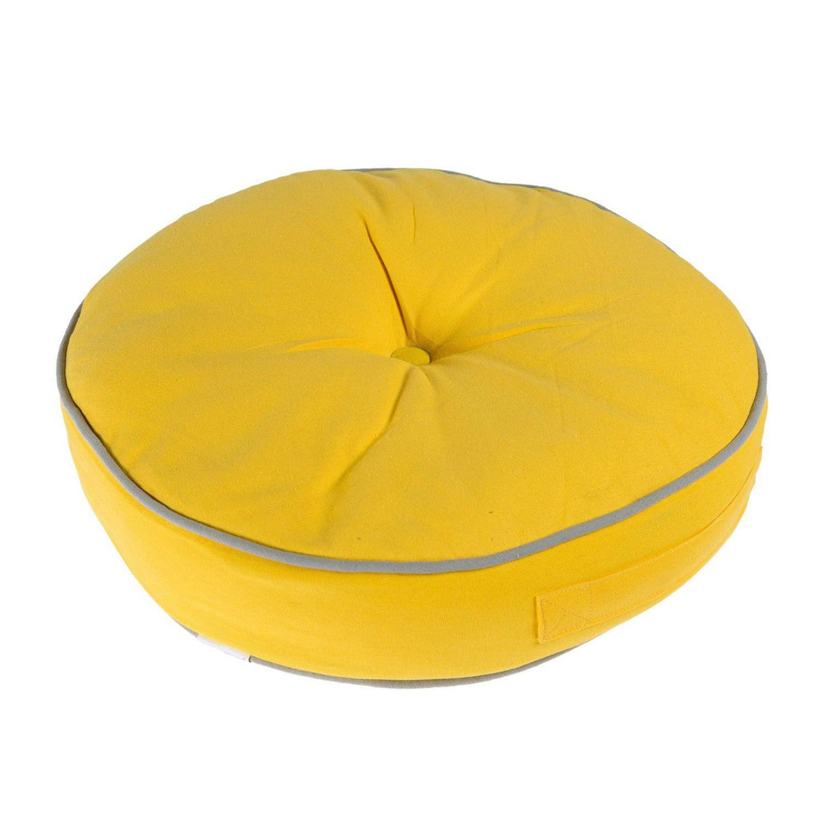 Round Plain Floor Cushion | 43cm x 43cm | Yellow