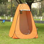 Portable Pop Up Toilet Tent Instant Foldable Camping Privacy Shower Changing Tent | Orange