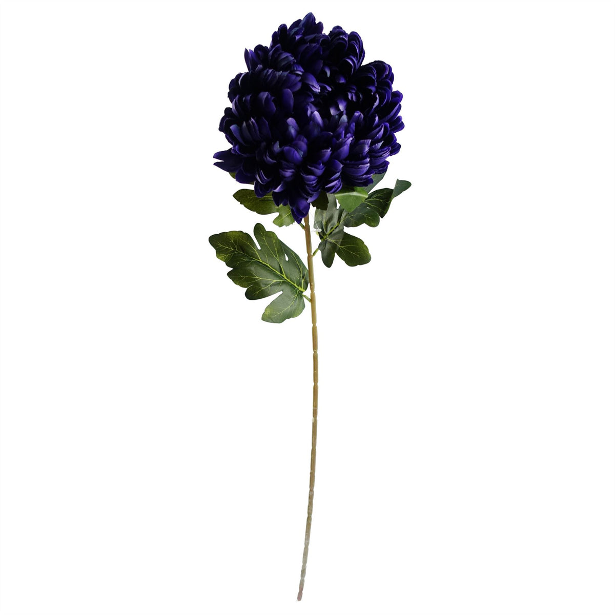 Pack Of 6 X 75cm Artificial Extra Large Reflex Chrysanthemum Purple