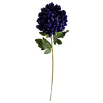 90cm Purple Chrysanthemum And Ferns Glass Vase