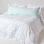 Egyptian Cotton Satin Stripe Housewife Pillowcase 330 Tc | Body | Light Blue