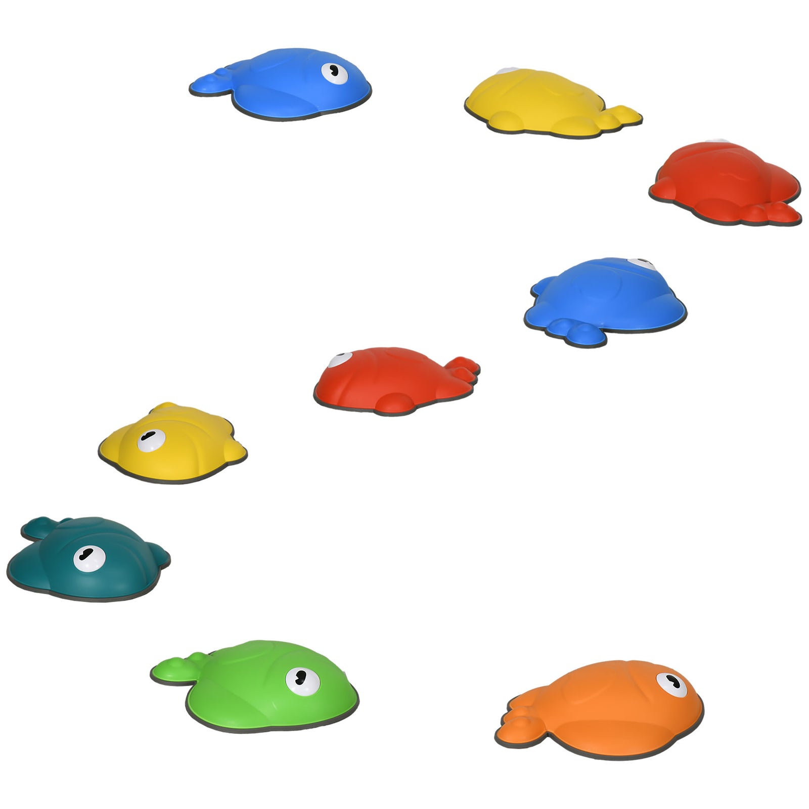 Kids Fish Stepping Stones, 6/9 Pcs Balance Stepping Stones For Sensory | Large | Multi Colour