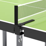 Foldable Mini Tennis Table With Net Steel 182cm Indoor | Green