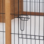 Rabbit Hutch, Guinea Pig House Outdoor Cage W/openable Top | Yellow