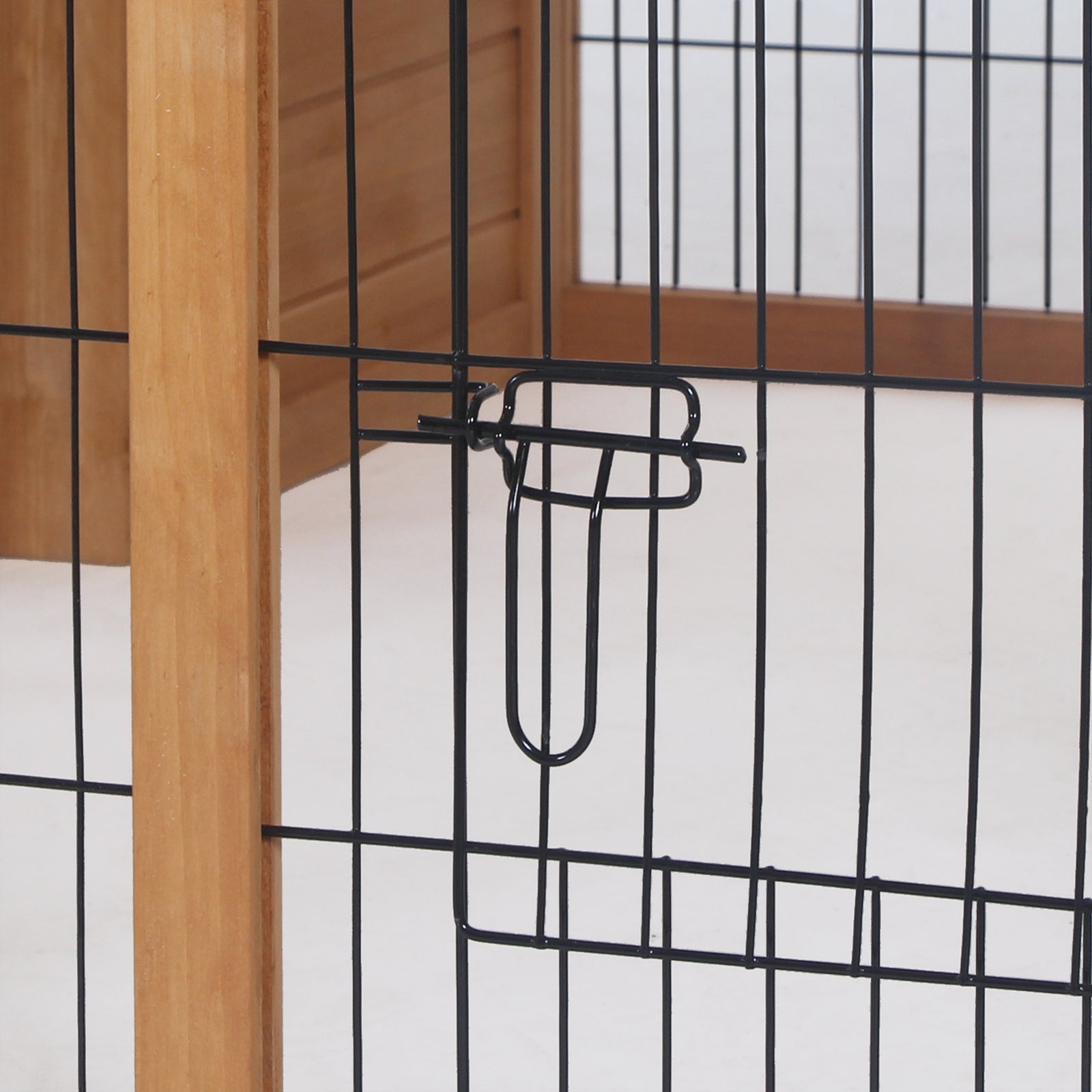 Rabbit Hutch, Guinea Pig House Outdoor Cage W/openable Top | Yellow