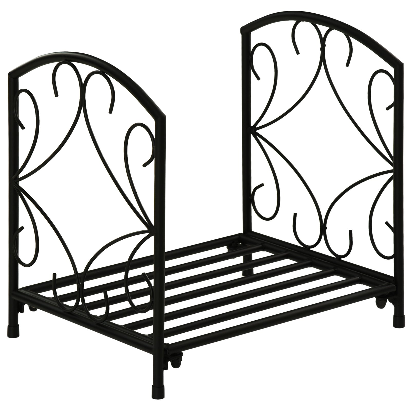 Small Log Rack W/ Side Scrolls