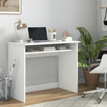Writing Computer Desk Workstation Pb Home Office Table | Antique White