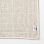Tufted Cotton Blend Tile Design Bath Mat | 50 x 80cm | Cream