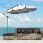 2.7m Cantilever Parasol Banana W/ Crank Handle | Cream