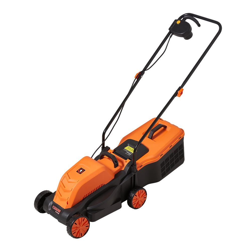 1600w Brushless Electric Lawn Mower 32cm Cutting Width Height Adjustment 30l Grass Box | 3 Height