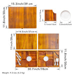 BlauKe Wooden Cheese Board Set For Big Parties - Large Wooden Serving Board/tray Of Acacia - Serving Platters With Cheese Tools