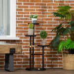 3 Tiered Plant Stand, Plant Shelf For Indoor & Outdoor | Brown
