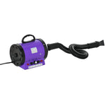 2800w Dog Hair Dryer Pet Grooming Blaster Blower Dryer 3 Nozzles | Purple