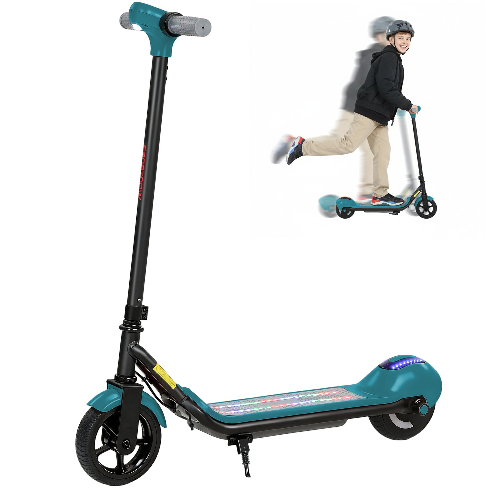 Electric Scooter, Lightweight E Scooter With Led Display | Green