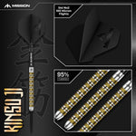 Kinsuji Darts - Steel Tip - 95% Tungsten | 24g | Black