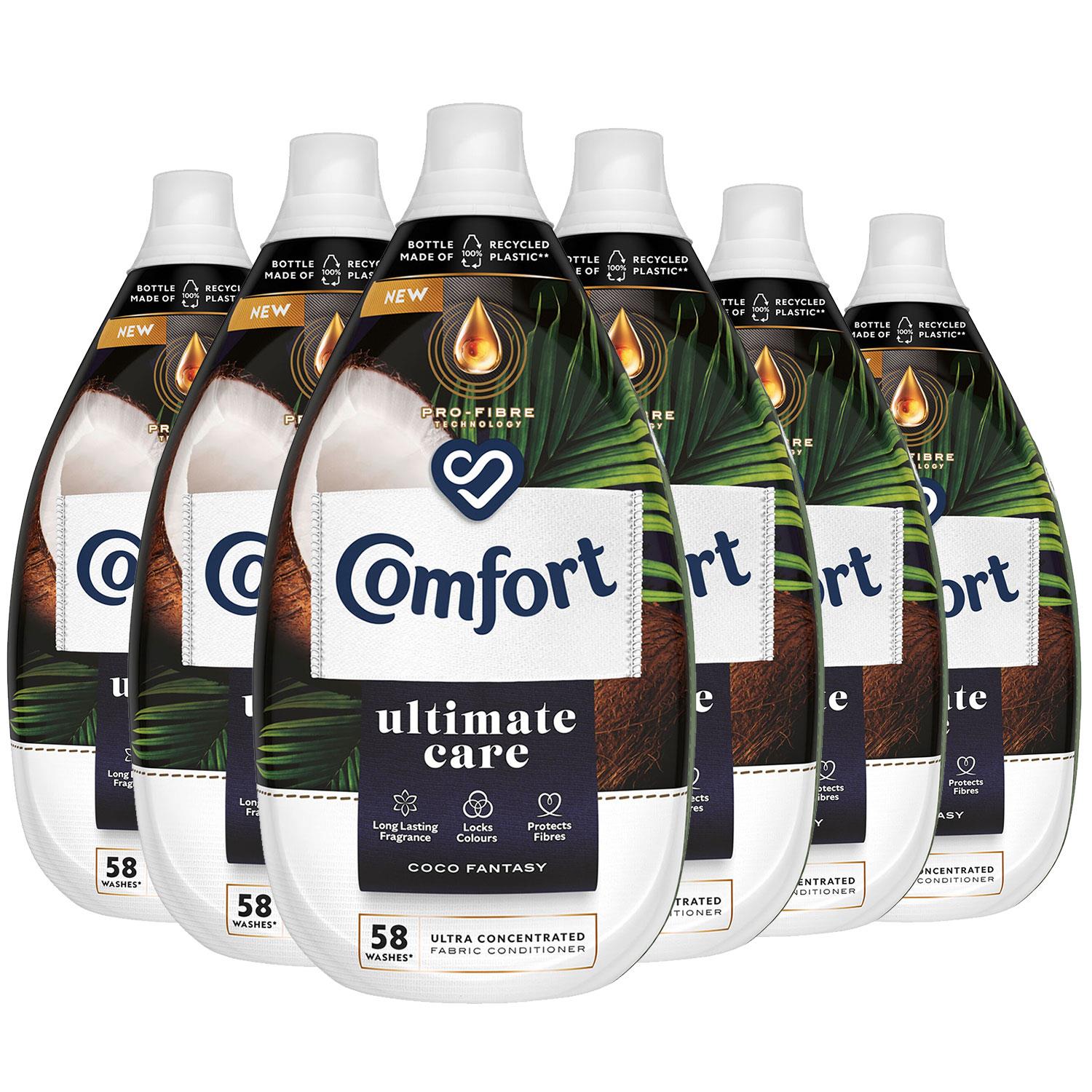Coco Fantasy Ultra Concentrated Fabric Conditioner 58 Washes, 870ml | Set of 6