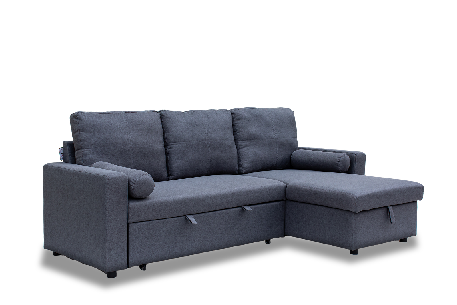 Manhattan 3 Seat Corner Sofa Bed Set - Left Or Right | Grey