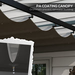 Retractable Pergola Canopy With Aluminium Frame | Medium | Dark Gray