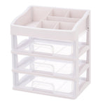 Plastic Makeup Organizer With 3 Drawers