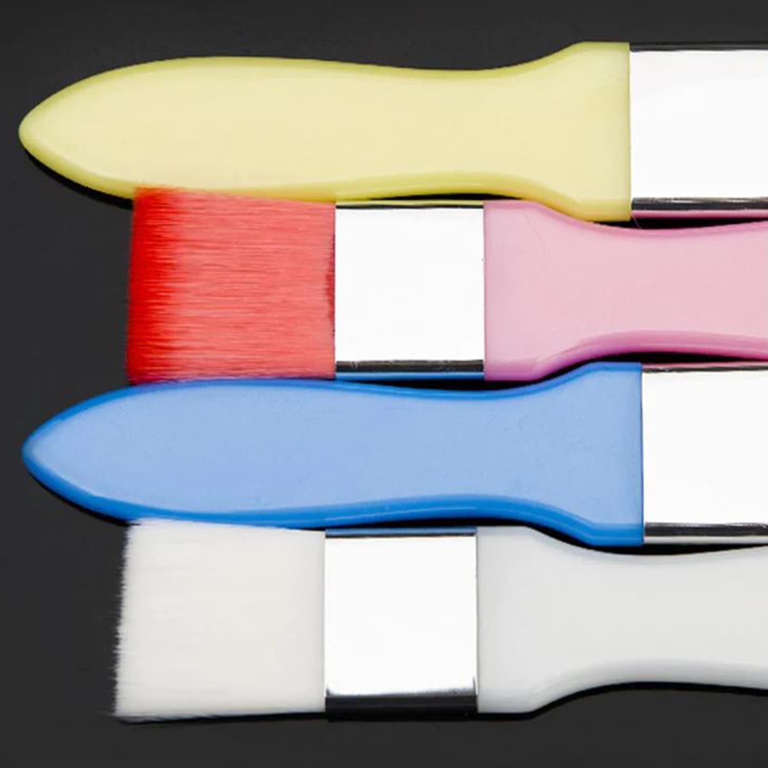 Colourful Makeup Paintbrush Style Foundation Brush Mx04 | Yellow