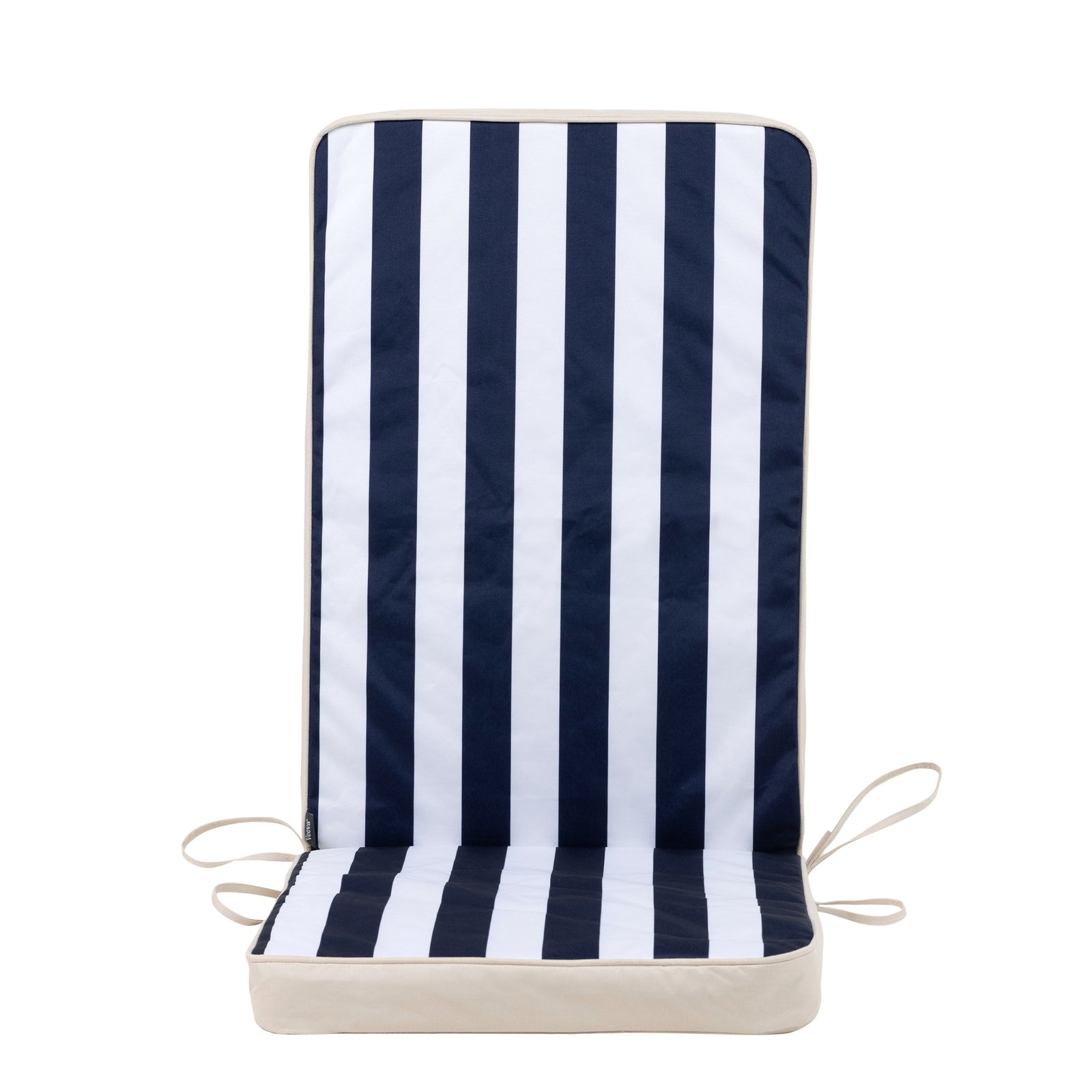 Outdoor High Back Seat Cushion Set Of 2 Deck Stripe