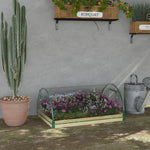 Wooden Raised Bed With Mini Greenhouse