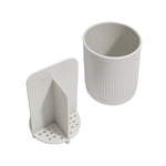 Recycled Toothbrush Holder - Three compartments - Easy to clear removable parts - Made in the UK | Graphite Black