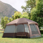 3-4 Man Two Room Camping Tent W/ Vestibule And Portable Bag