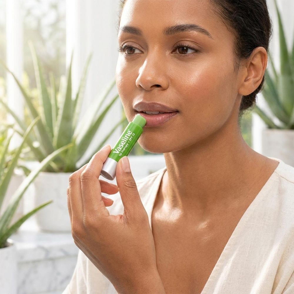 Lip Therapy With Petroleum Jelly Balm Sticks, Aloe Vera 4g | Set of 8