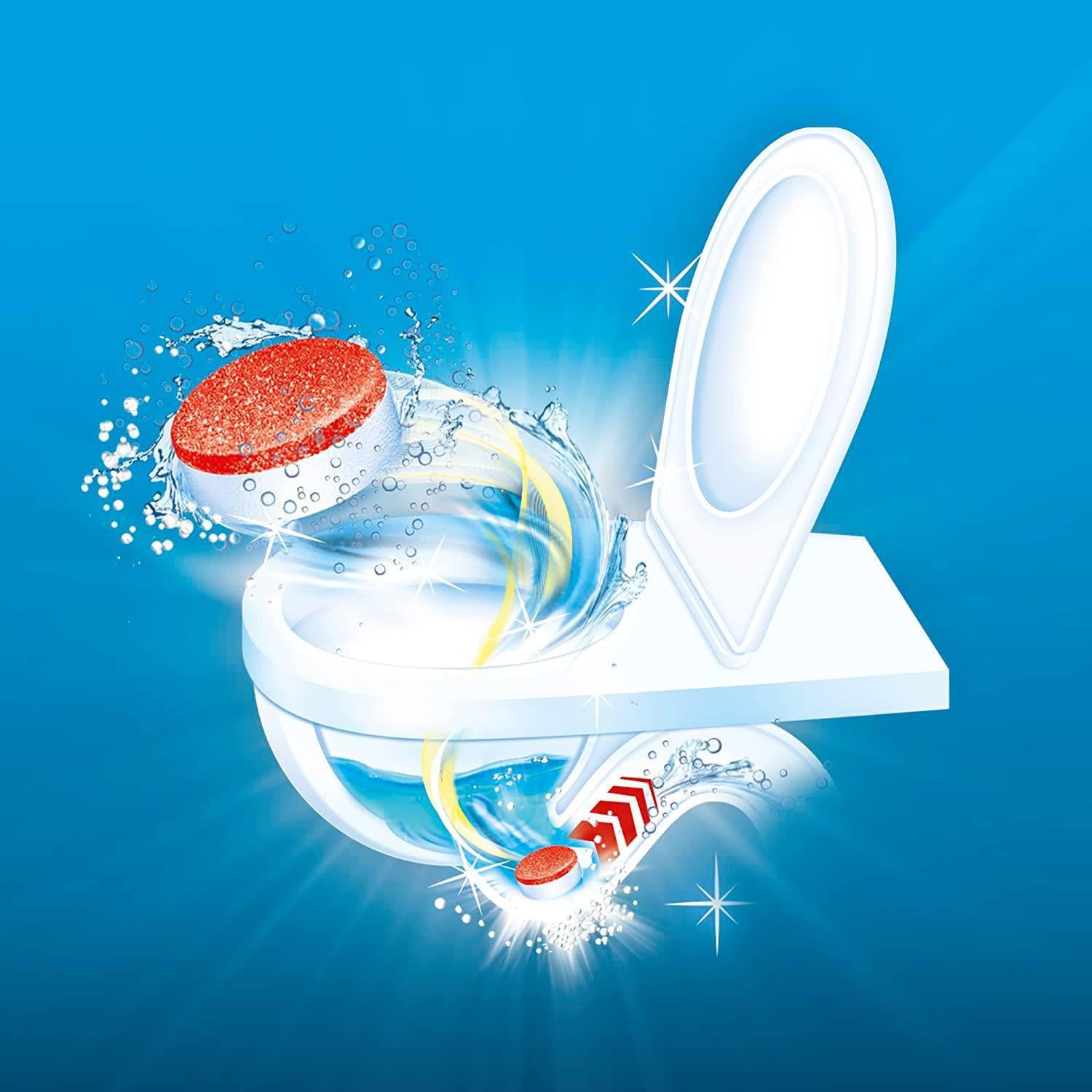 Power Toilet Fizz Tabs, Drain Deep Cleaning Bad Odour, 8 X 25g, 2pk