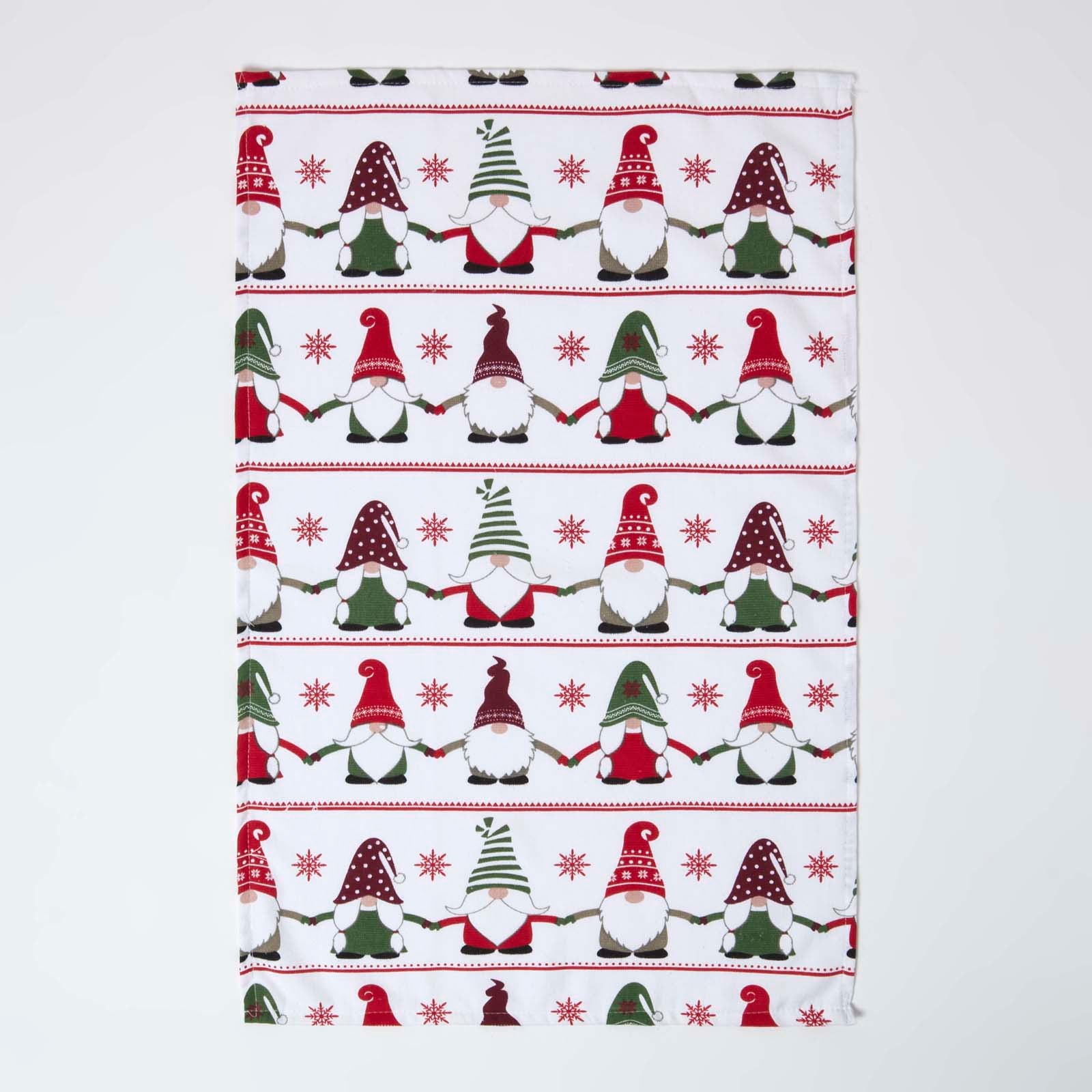Gonk Christmas Tea Towel