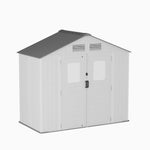 Breeins 8x4ft Apex Roof Plastic Garden Storage Shed With Lockable Door