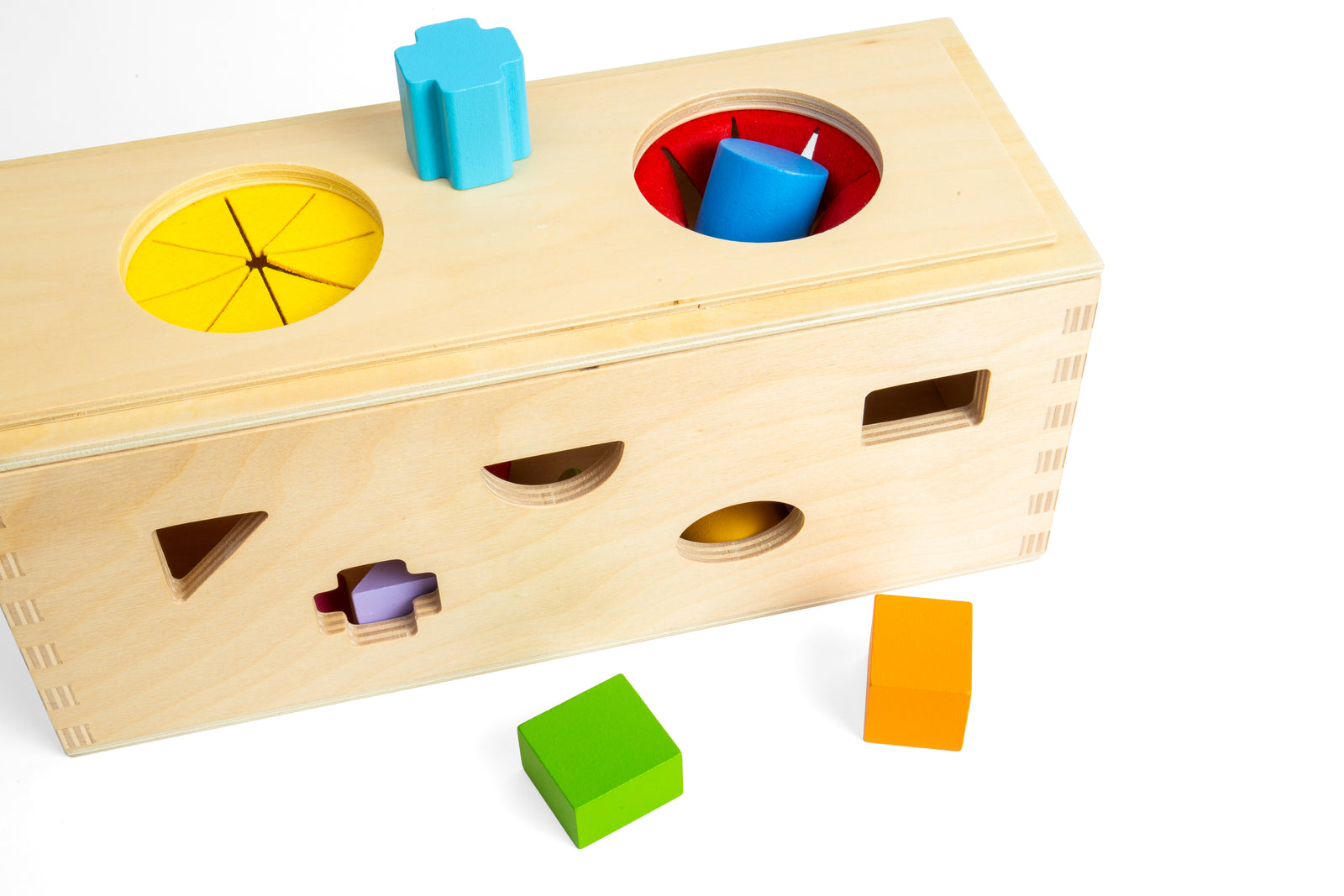 10pc Wooden Mystery Box Shape Sorter