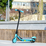 Electric Scooter For 6-14 With Dual Brakes & Colourful Light | Blue